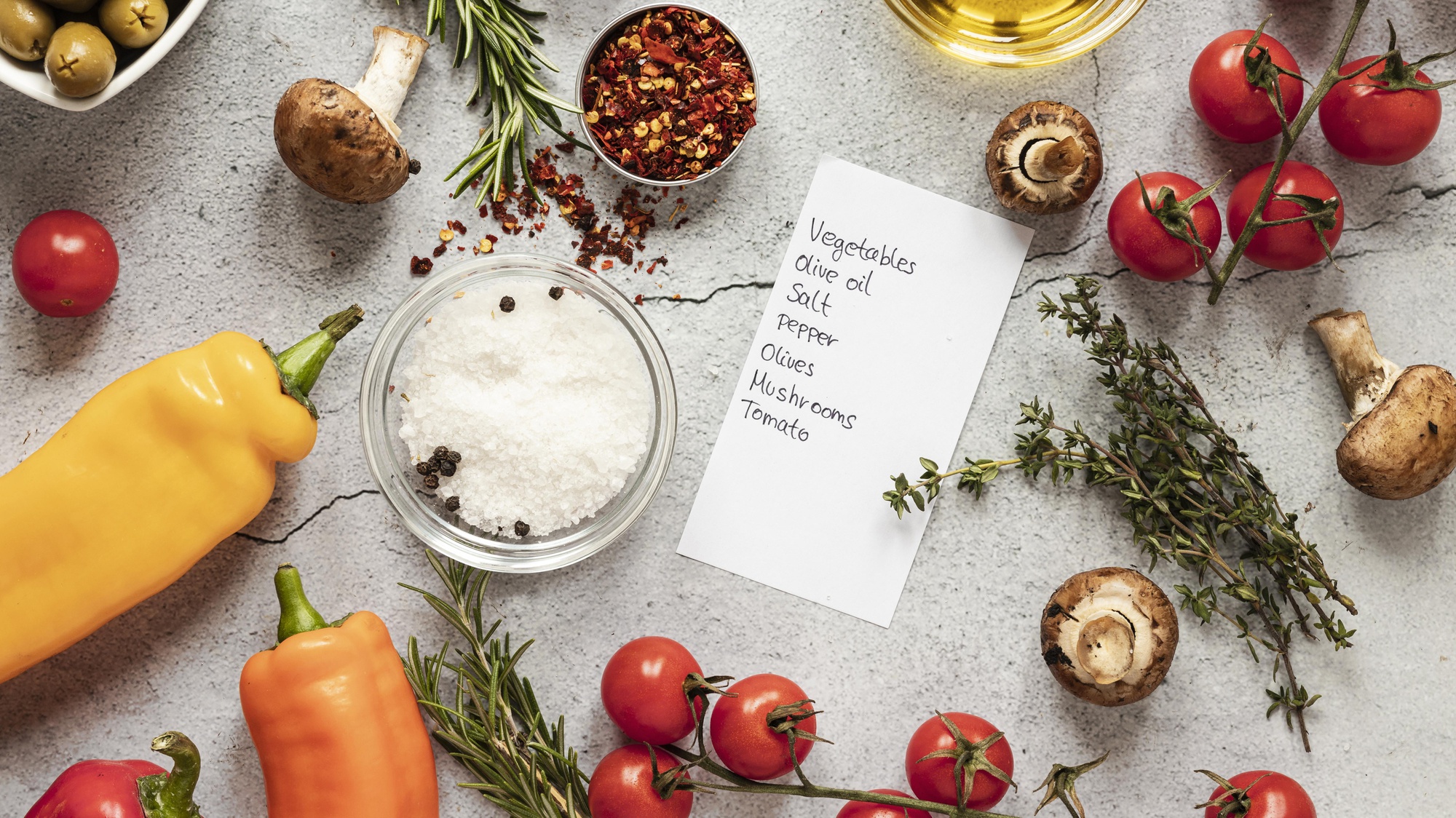 Close-up of recipe card on table